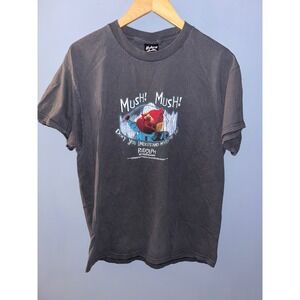 Hybrid Tees Rudolph Red Nose Reindeer Graphic T Shirt‎ Adult Size Large